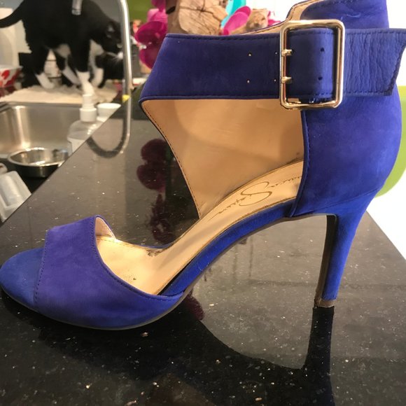 Cobalt Blue Jessica Simpson Heels - Picture 12 of 14
